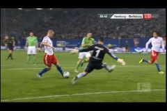 BUNDESLIGA 2011-2012 10節 ハンブルガーSV vs ヴォルフスブルク HAMBURGER SV vs WOLFSBURG 2011.10.22