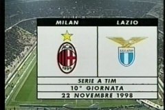 SERIE A 1998-1999 10節 ミラン vs ラツィオ MILAN vs LAZIO