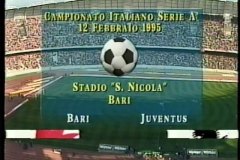 SERIE A 1994-1995 19節 バリ vs ユベントス BARI vs JUVENTUS 1995.02.12