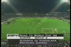 WORLD CUP FRANCE '98 European Qualifying Group-6 SLOVAKIA vs YUGOSLAVIA スロバキア vs ユーゴスラビア 1997.09.10