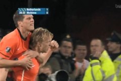 UEFA EURO 2012 予選 Group-E オランダ vs モルドバ NETHERLANDS vs MOLDOVA 2011.10.07