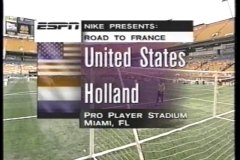 INTERNATIONAL A MATCH 1998 アメリカ vs オランダ UNITED STATES vs NETHERLANDS