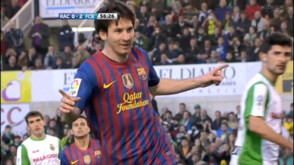 La Liga 2011-2012 27節 ラシン・サンタンデール vs バルセロナ RACING SANTANDER vs BARCELONA 2012.03.11