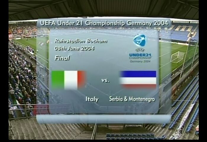 U-21 2004 決勝 イタリア vs セルビア･モンテネグロ ITALY vs SERBIA&MONTENEGRO