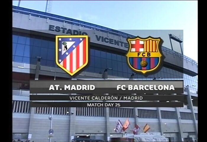 2008-2009 25節 アトレティコ・マドリード vs バルセロナ ATLETICO MADRID vs BARCELONA